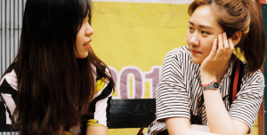 women talking